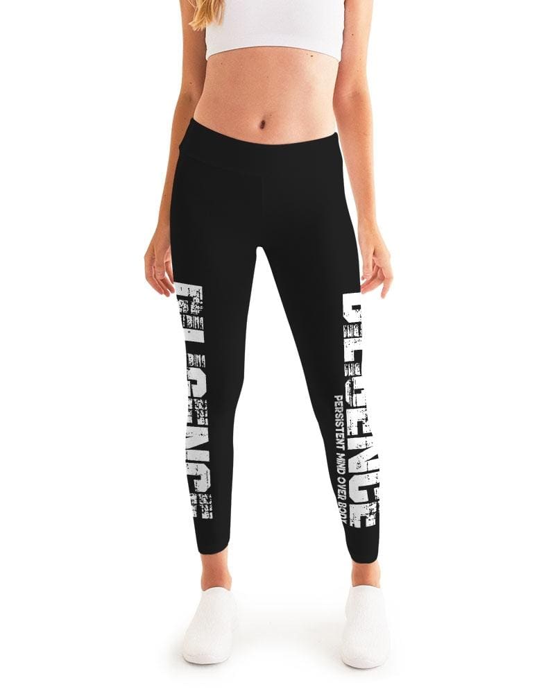 Womens High Waist Fitness Leggings / Yoga Pants Bold Diligence - Womens