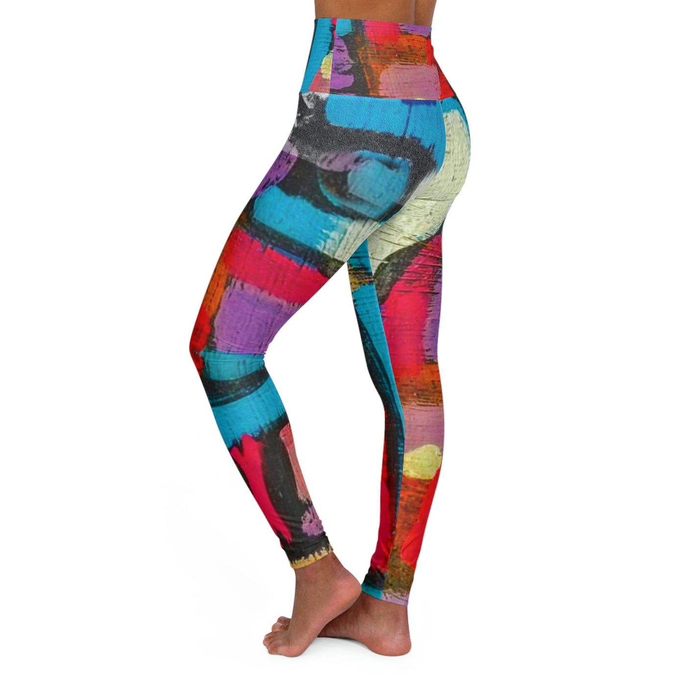 High - waist Fitness Legging Yoga Pants Multicolor Cafe - Womens | Leggings