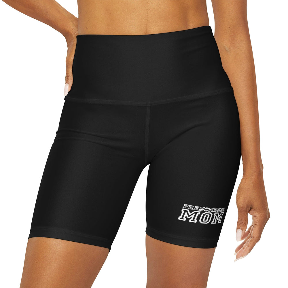 Womens High Waisted Black Yoga Shorts Phenomenal Mom a Heartfelt Gift