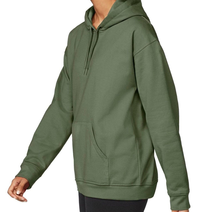 Womens Hooded Long Sleeve Sweatshirt - Military Green - Deals | Clothing