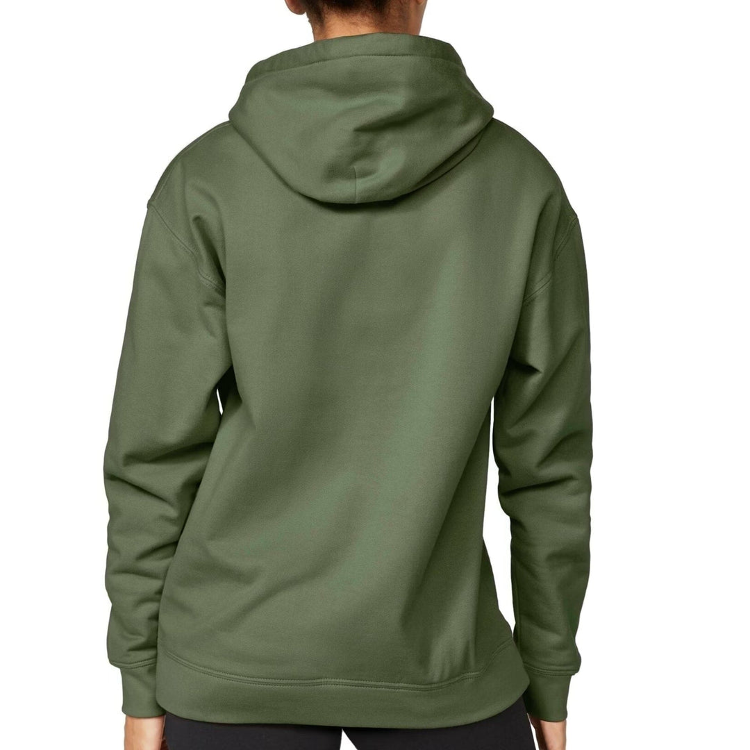 Womens Hooded Long Sleeve Sweatshirt - Military Green - Deals | Clothing