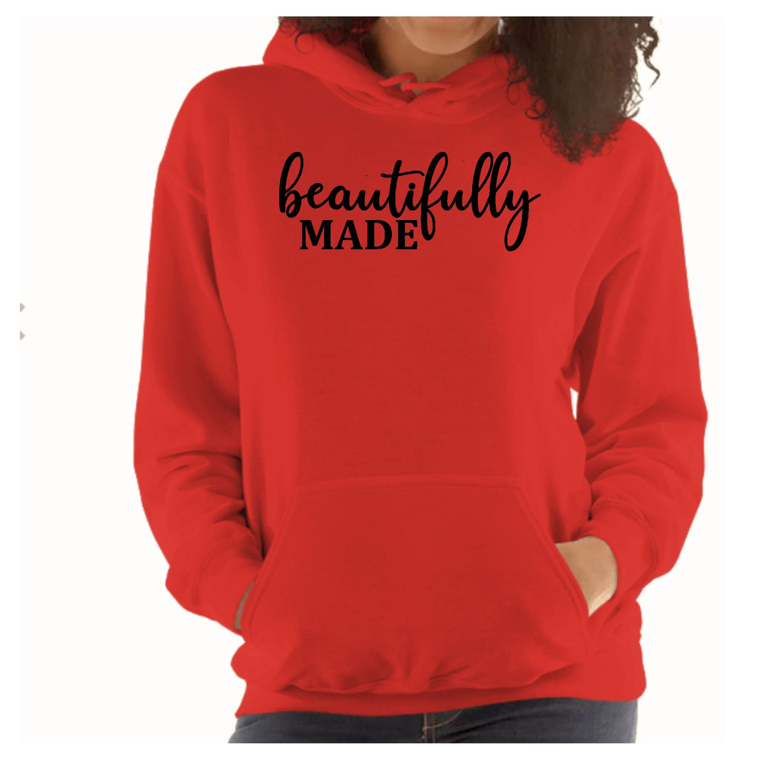 Womens Hoodie Beautifully Made - Inspiration Affirmation Black - Womens