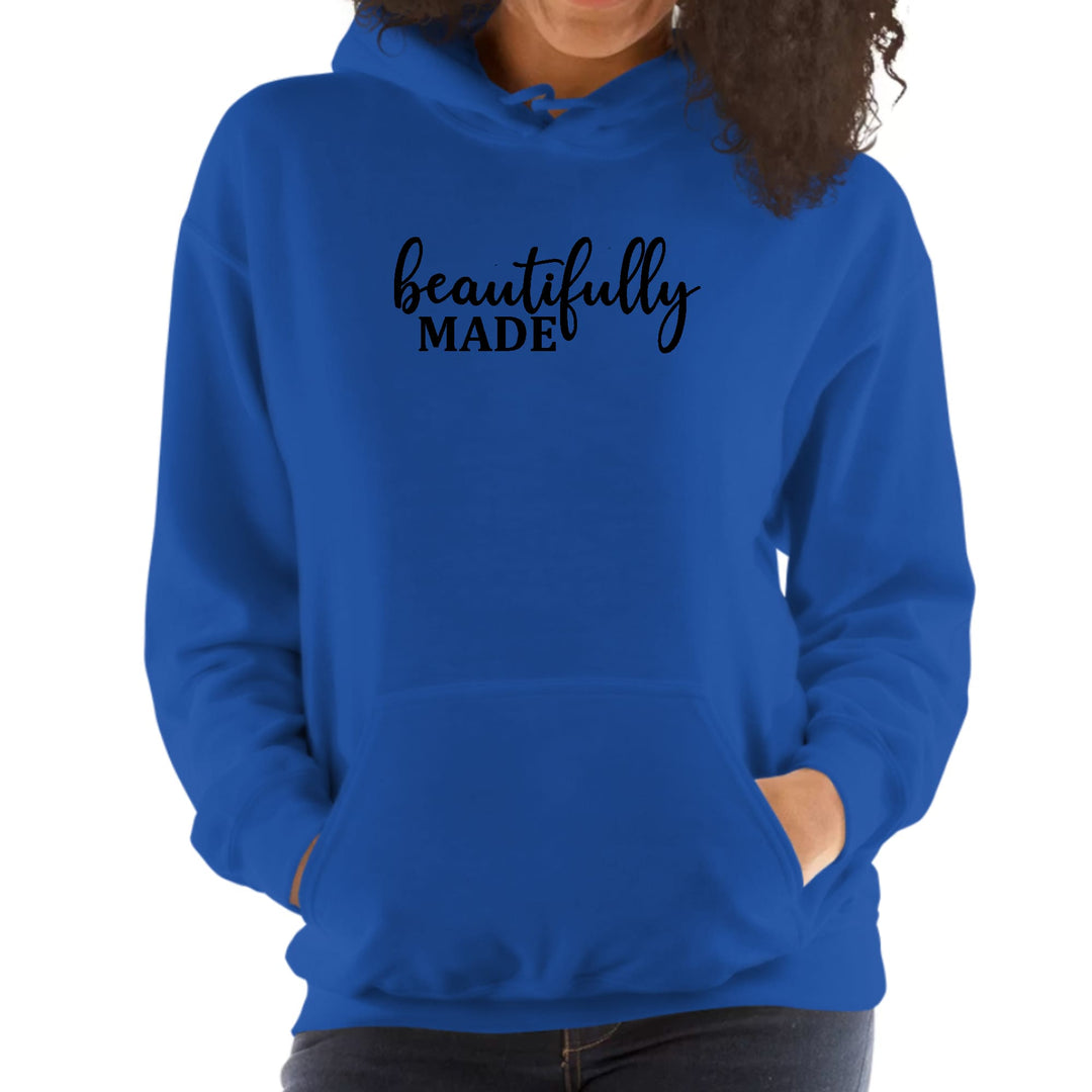 Womens Hoodie Beautifully Made - Inspiration Affirmation Black - Womens