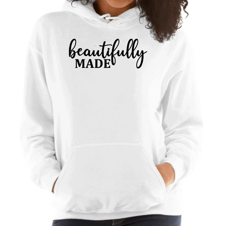 Womens Hoodie Beautifully Made - Inspiration Affirmation Black - Womens