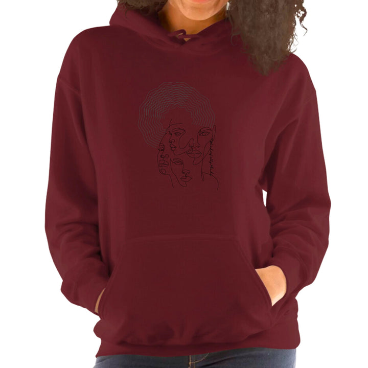 Womens Hoodie Every Woman is Wonderfully Made Black Illustration - Womens