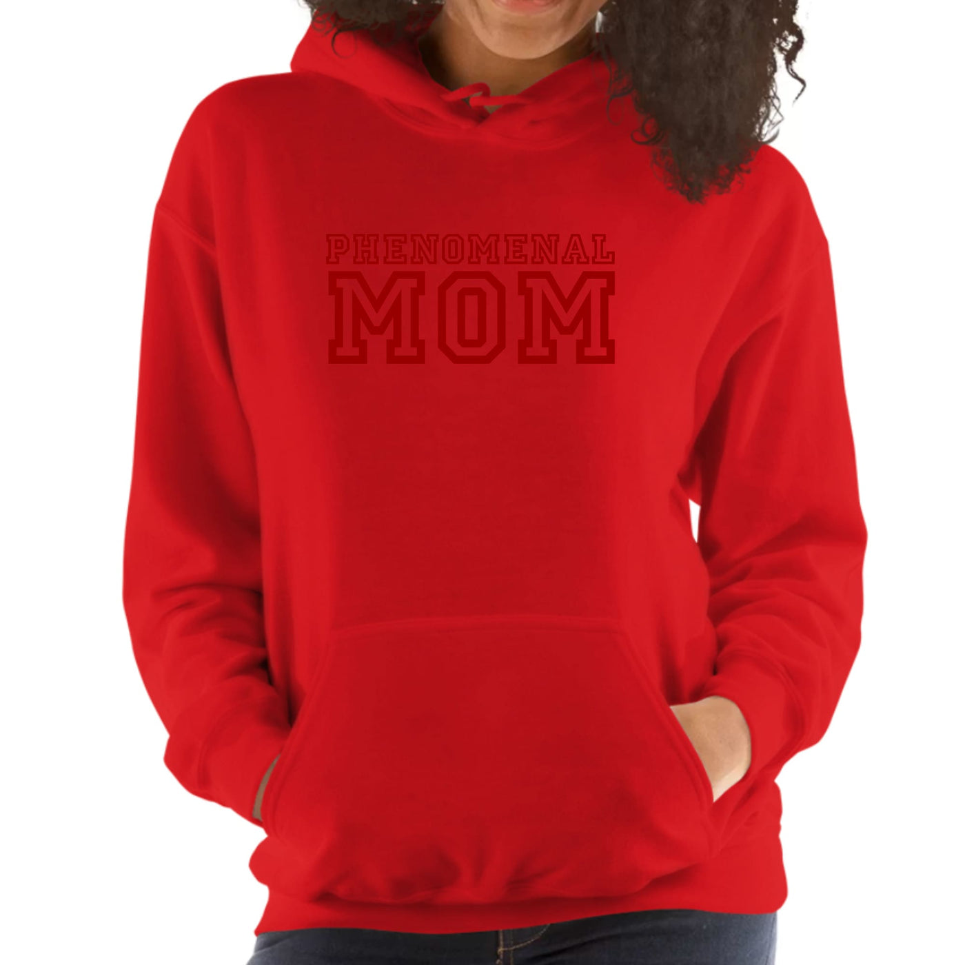 Womens Hoodie Phenomenal Mom Red Print - Womens | Hoodies