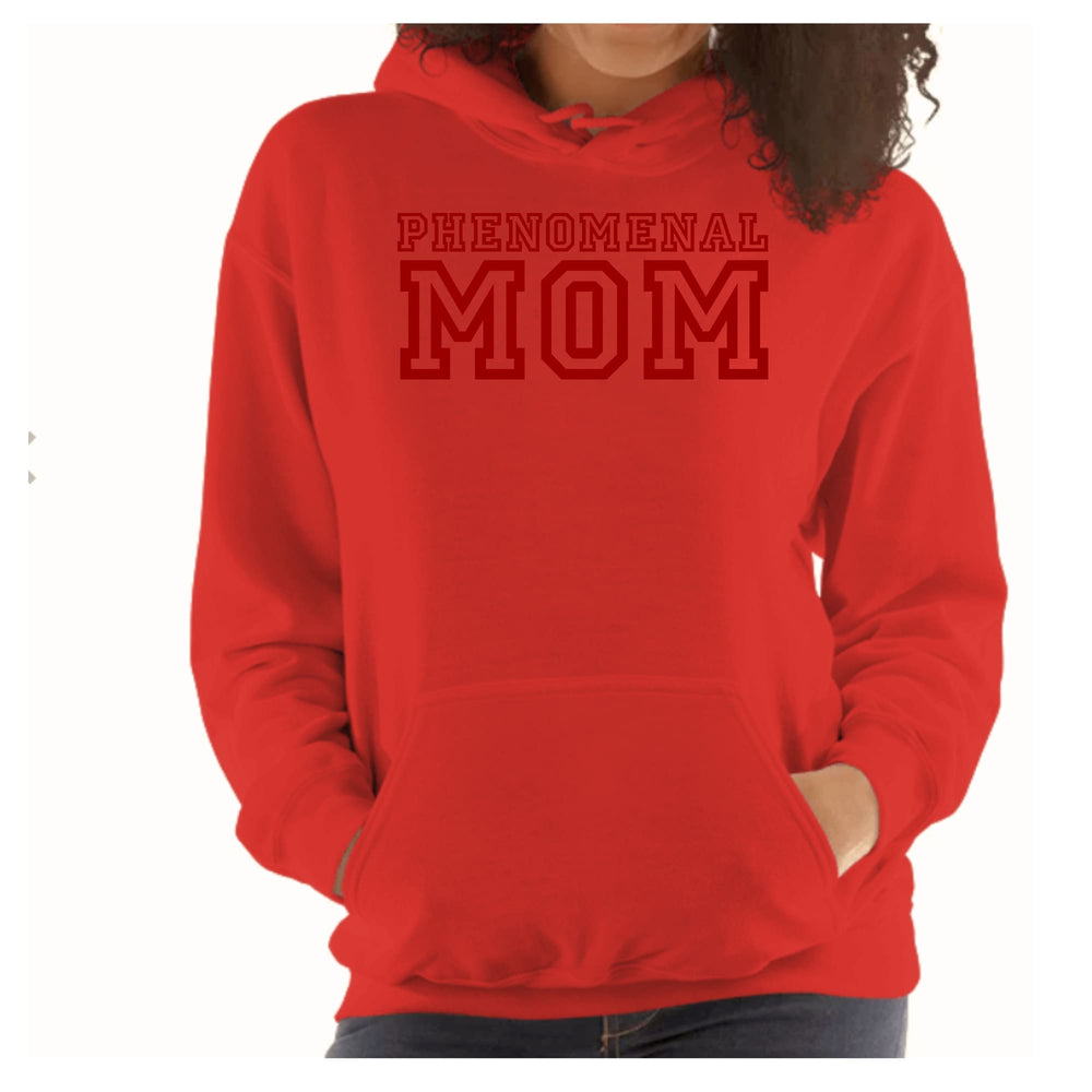 Womens Hoodie Phenomenal Mom Red Print - Womens | Hoodies