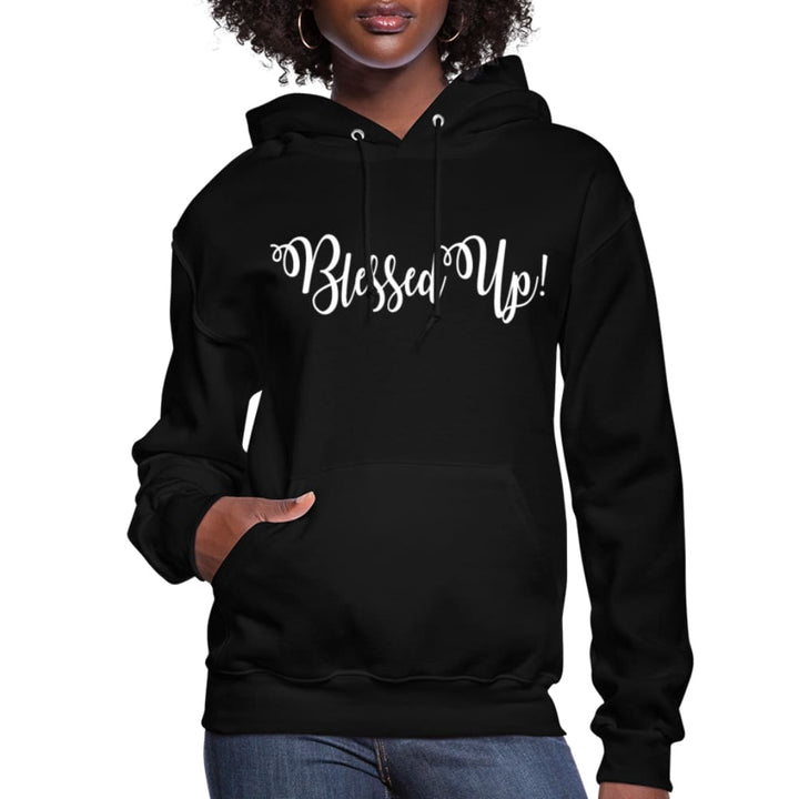 Womens Hoodie - Pullover Hooded Sweatshirt - Graphic/blessed Up - Womens