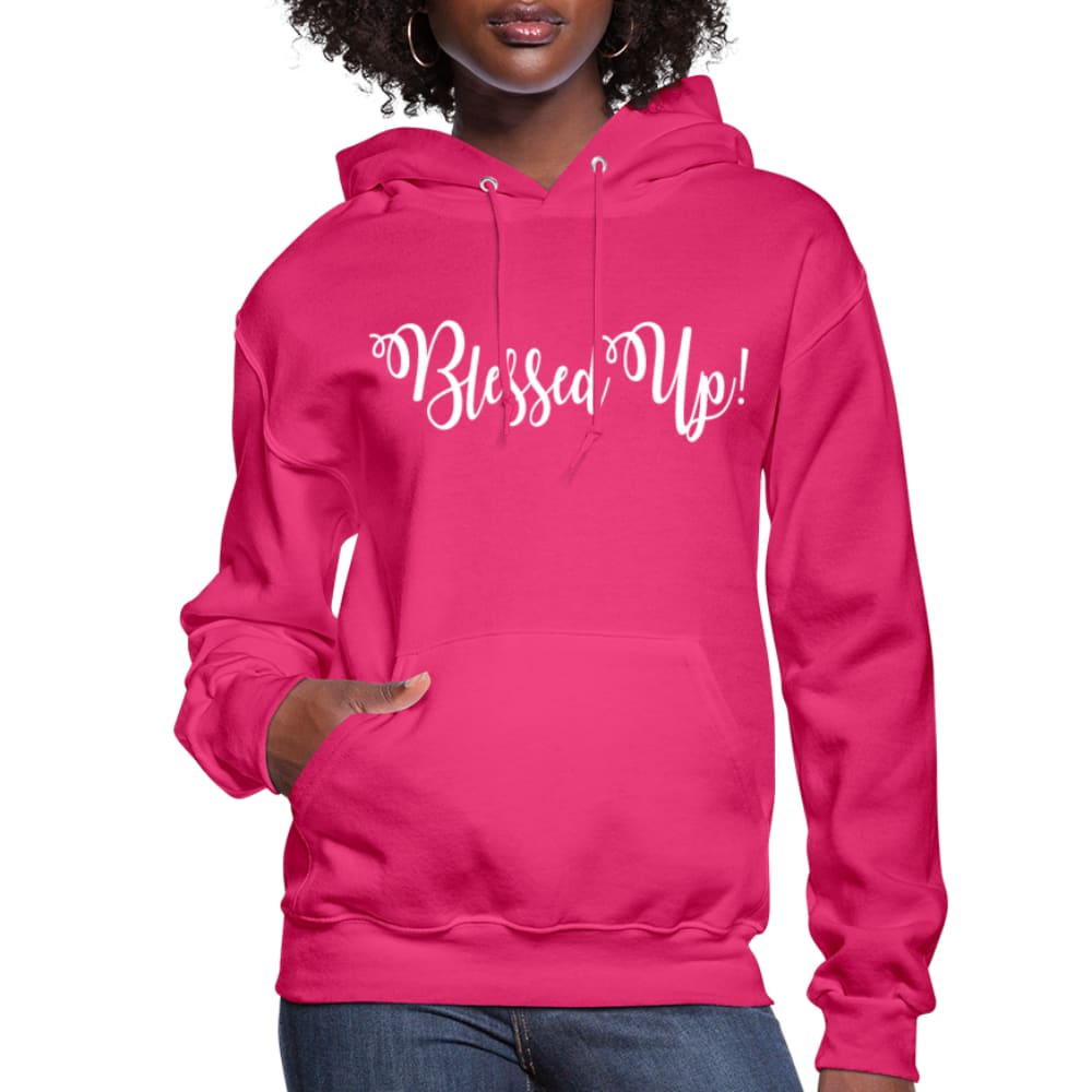 Womens Hoodie - Pullover Hooded Sweatshirt - Graphic/blessed Up - Womens