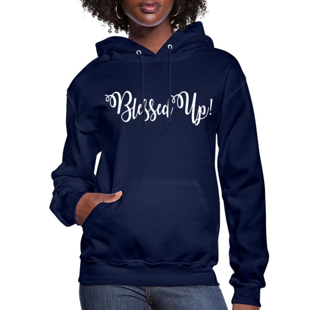 Womens Hoodie - Pullover Hooded Sweatshirt - Graphic/blessed Up - Womens