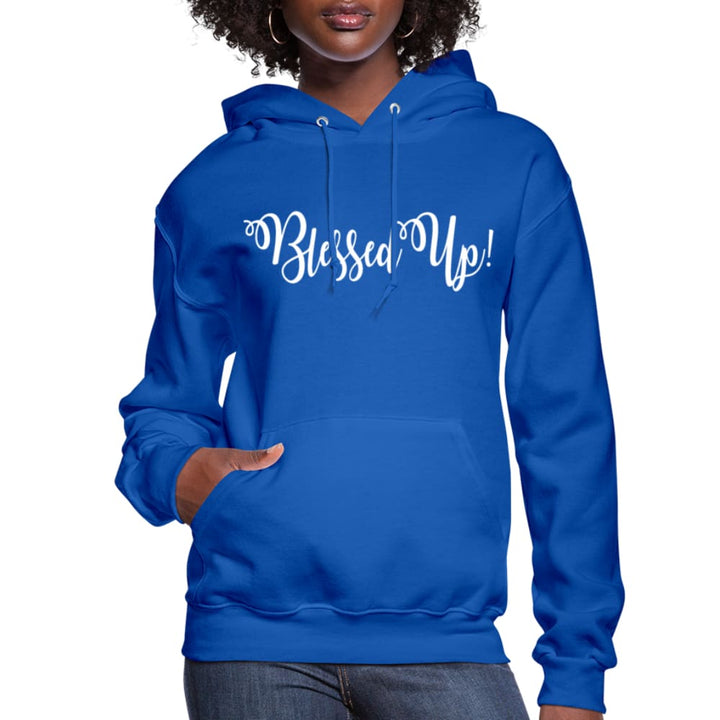 Womens Hoodie - Pullover Hooded Sweatshirt - Graphic/blessed Up - Womens