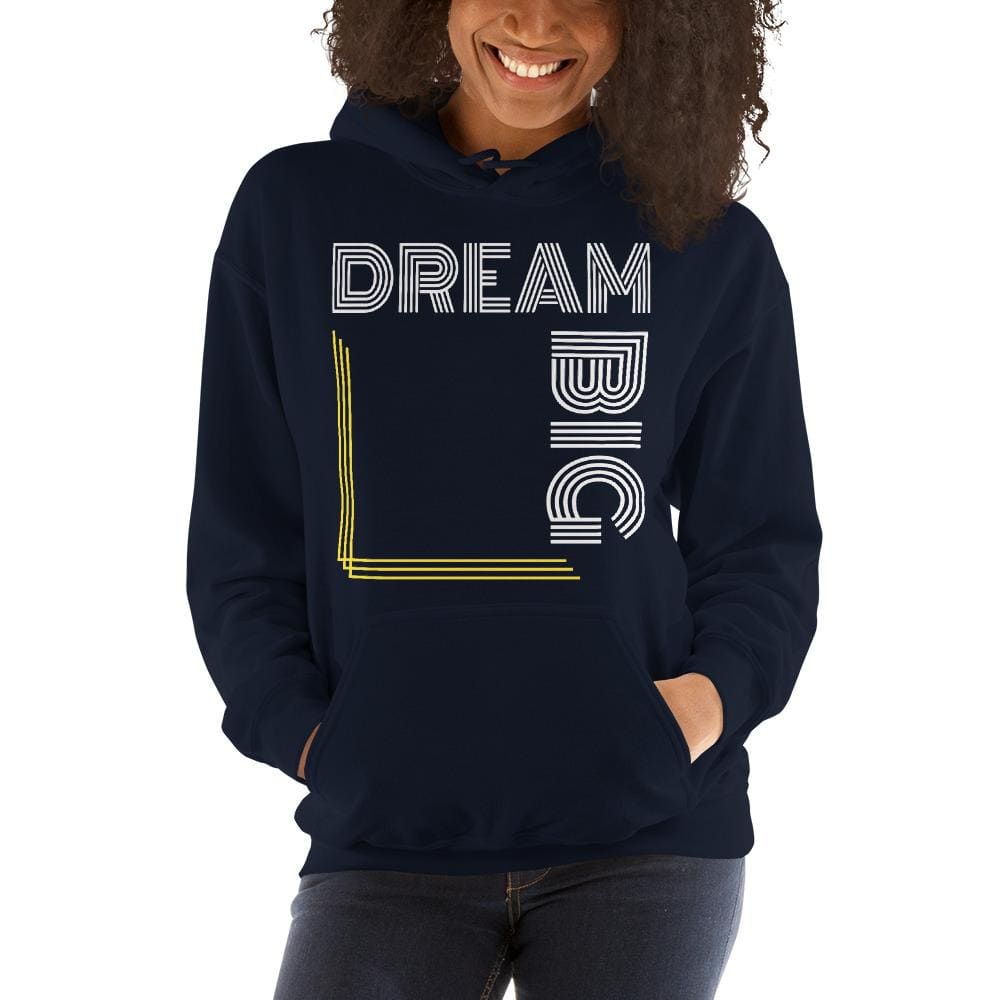 Womens Hoodie - Pullover Hooded Sweatshirt - Graphic/dream Big - Womens