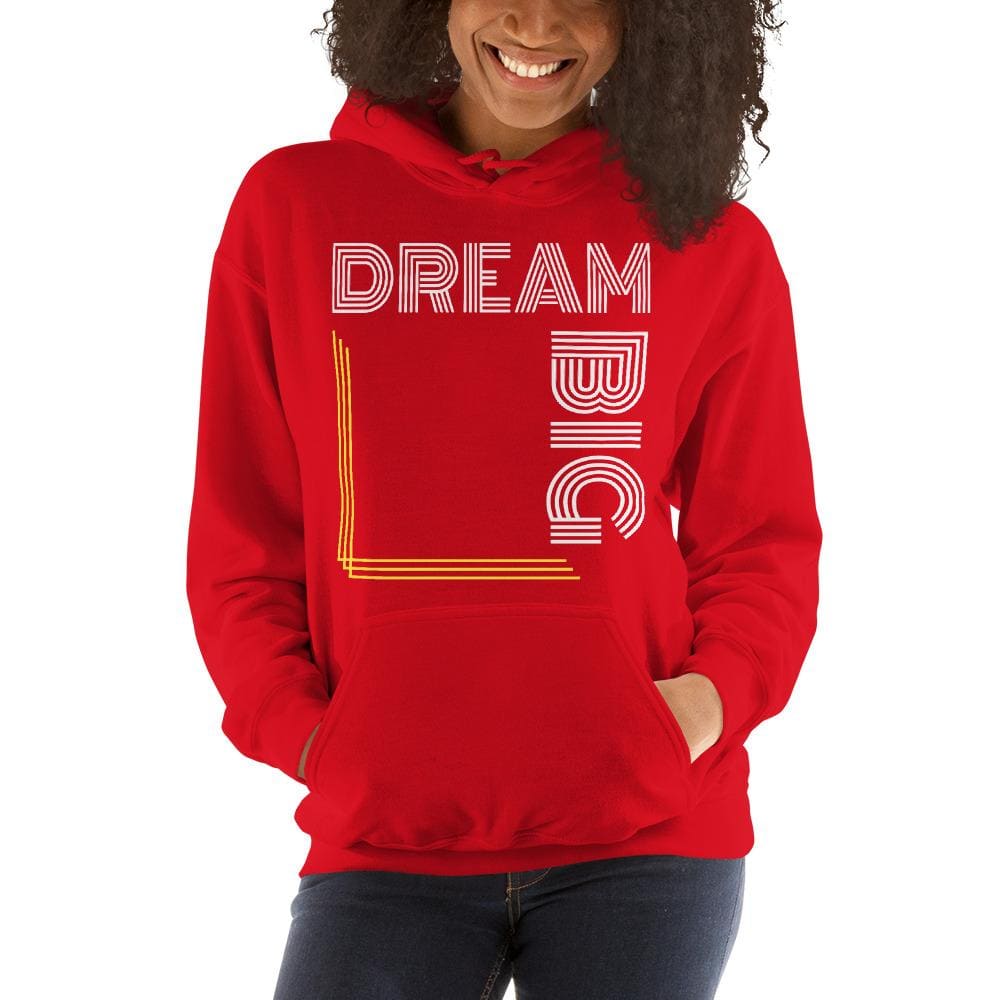 Womens Hoodie - Pullover Hooded Sweatshirt - Graphic/dream Big - Womens