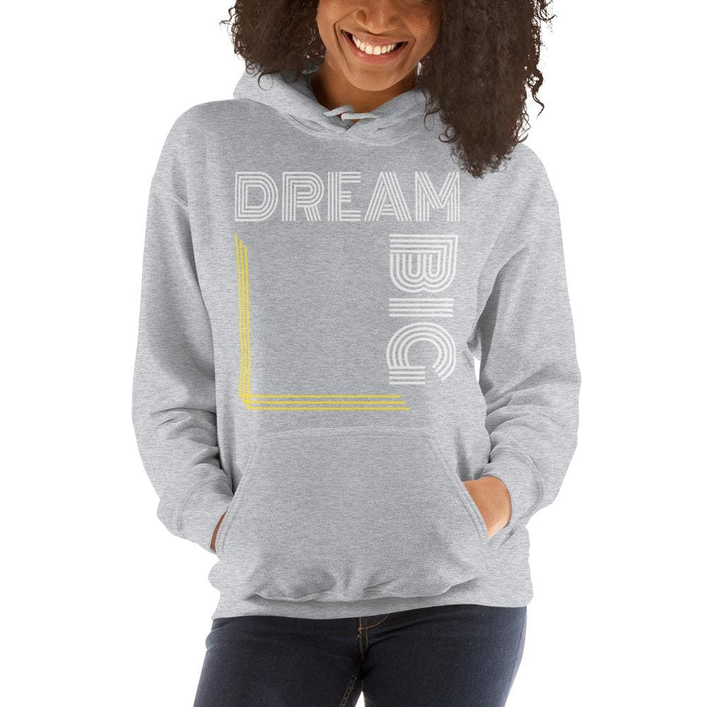 Womens Hoodie - Pullover Hooded Sweatshirt - Graphic/dream Big - Womens