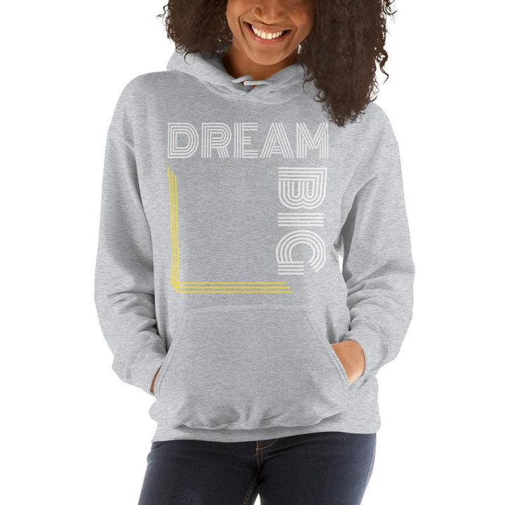 Womens Hoodie - Pullover Hooded Sweatshirt - Graphic/dream Big - Womens