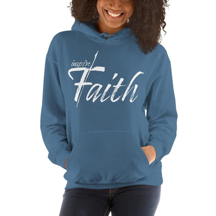 Womens Hoodie - Pullover Hooded Sweatshirt - Graphic/inspire Faith - Womens