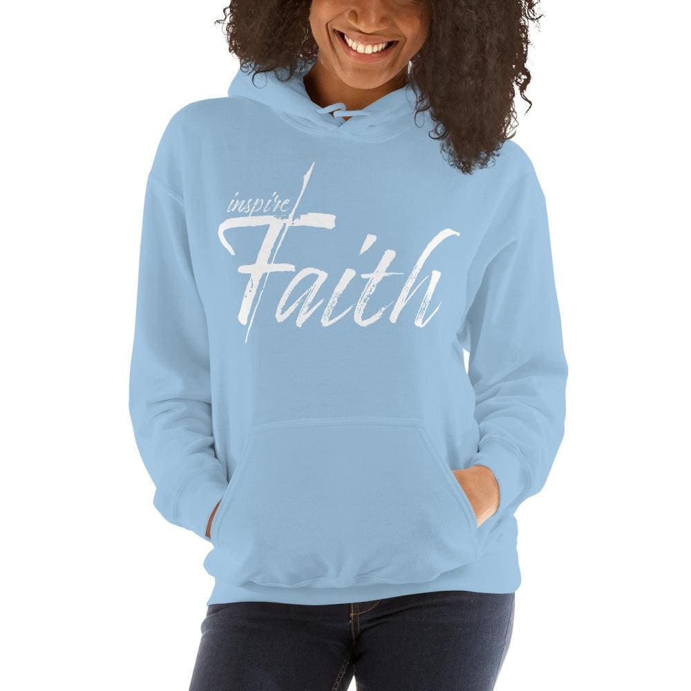 Womens Hoodie - Pullover Hooded Sweatshirt - Graphic/inspire Faith - Womens