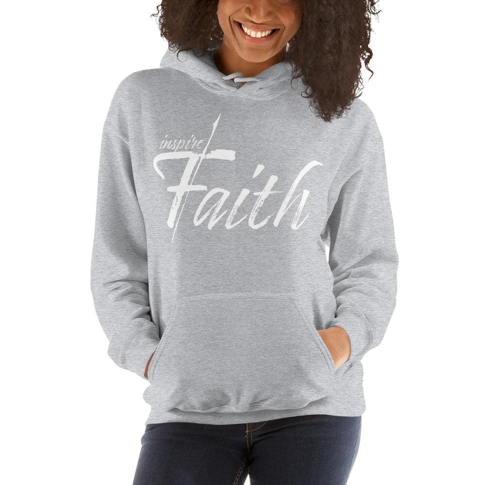 Womens Hoodie - Pullover Hooded Sweatshirt - Graphic/inspire Faith - Womens