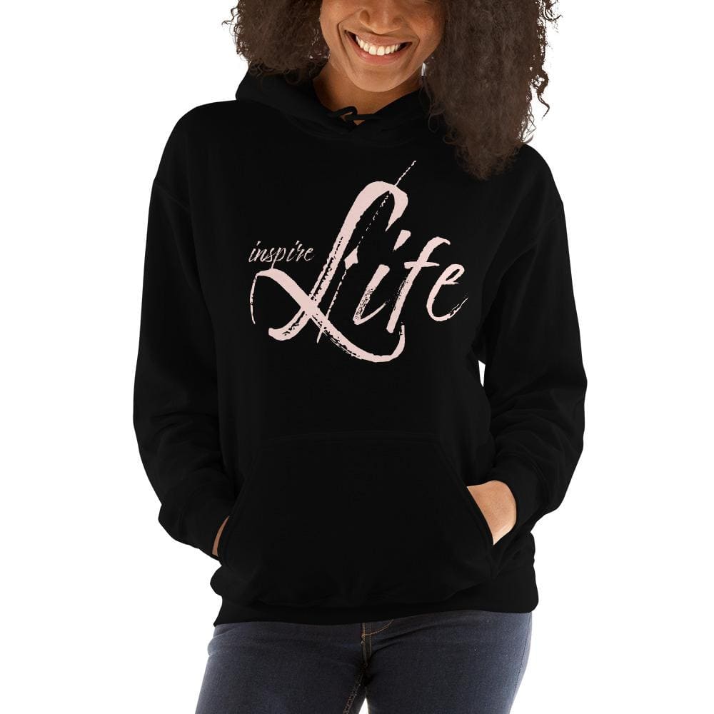 Womens Hoodie - Pullover Hooded Sweatshirt - Graphic/inspire Life - Womens