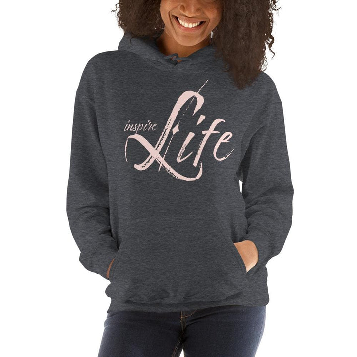 Womens Hoodie - Pullover Hooded Sweatshirt - Graphic/inspire Life - Womens