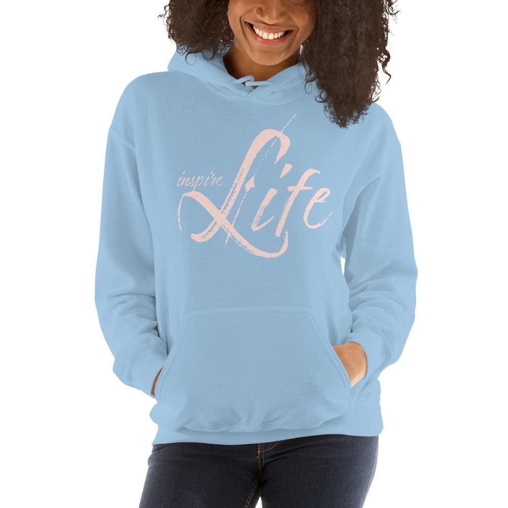 Womens Hoodie - Pullover Hooded Sweatshirt - Graphic/inspire Life - Womens