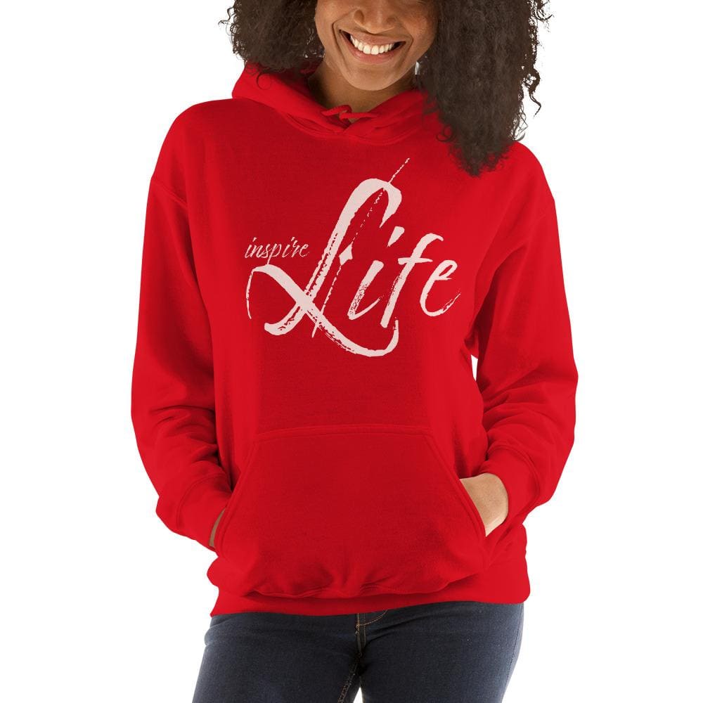 Womens Hoodie - Pullover Hooded Sweatshirt - Graphic/inspire Life - Womens