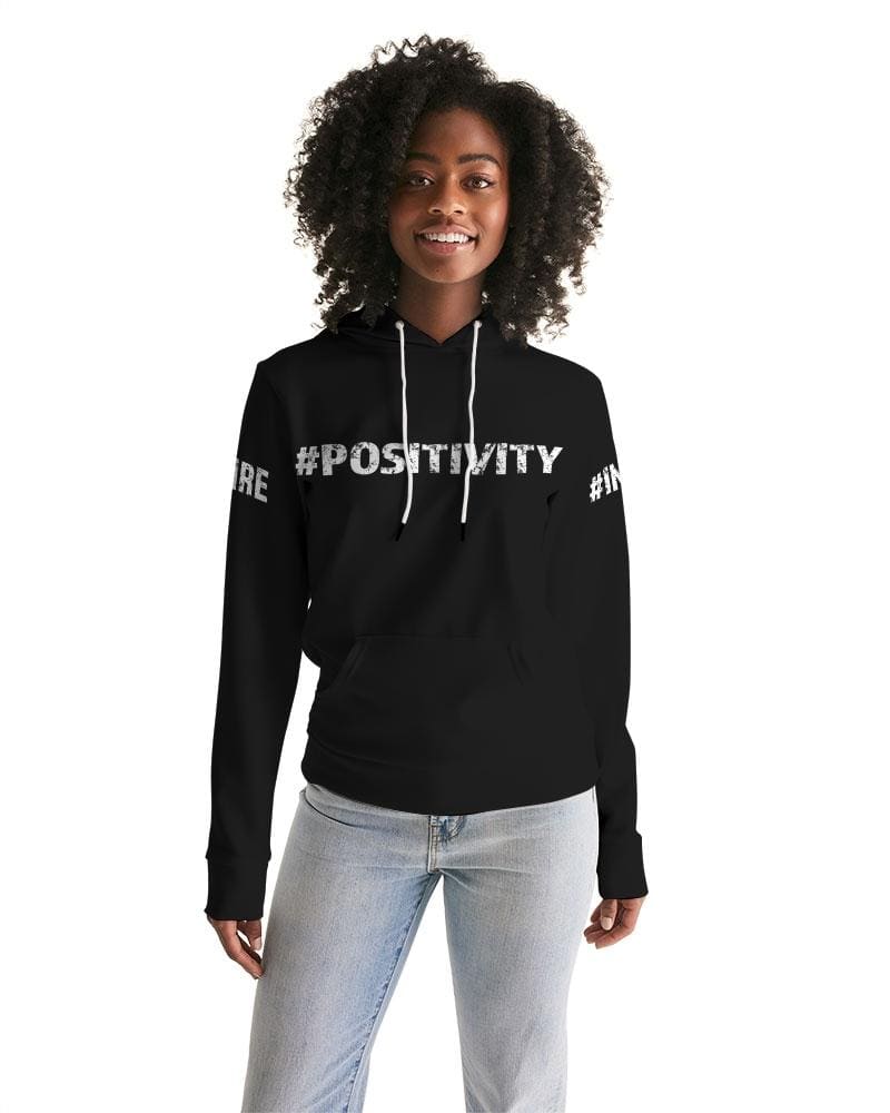 Womens Hoodie - Pullover Hooded Sweatshirt - Graphic/inspire Positivity