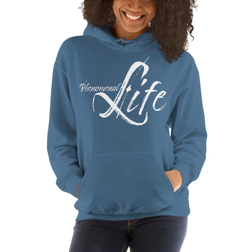 Womens Hoodie - Pullover Hooded Sweatshirt -graphic/phenomenal Life - Womens