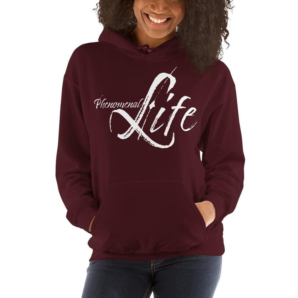 Womens Hoodie - Pullover Hooded Sweatshirt -graphic/phenomenal Life - Womens