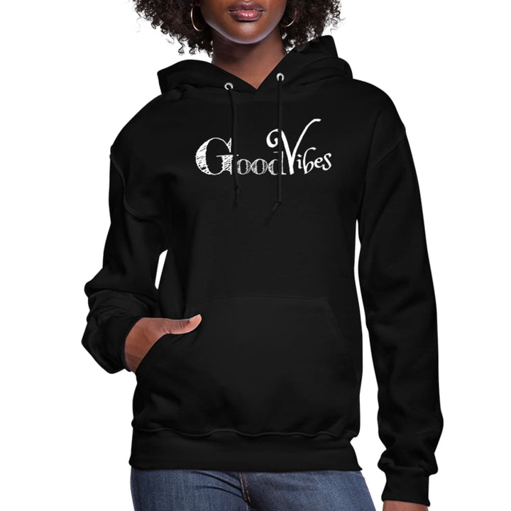 Womens Hoodie - Pullover Sweatshirt - Graphic/good Vibes - Womens | Hoodies