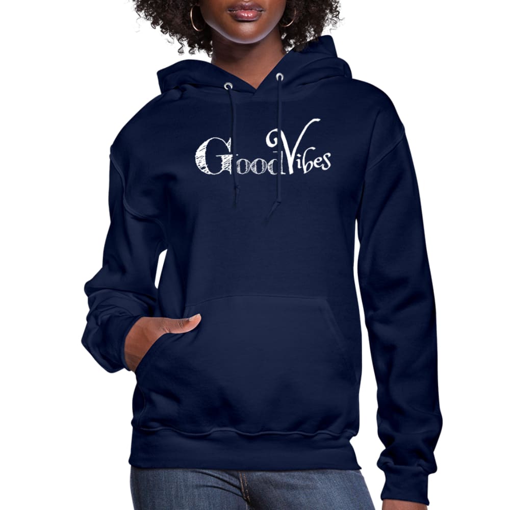 Womens Hoodie - Pullover Sweatshirt - Graphic/good Vibes - Womens | Hoodies