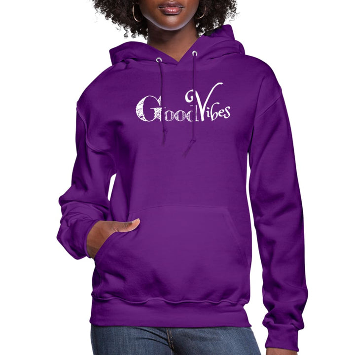 Womens Hoodie - Pullover Sweatshirt - Graphic/good Vibes - Womens | Hoodies