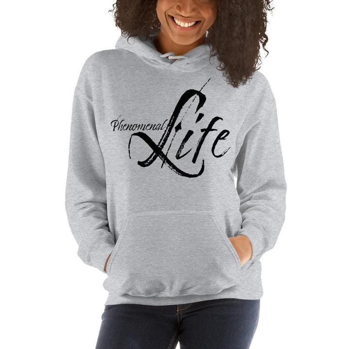 Womens Hoodie - Pullover Sweatshirt - Phenomenal Life / Black - Womens | Hoodies