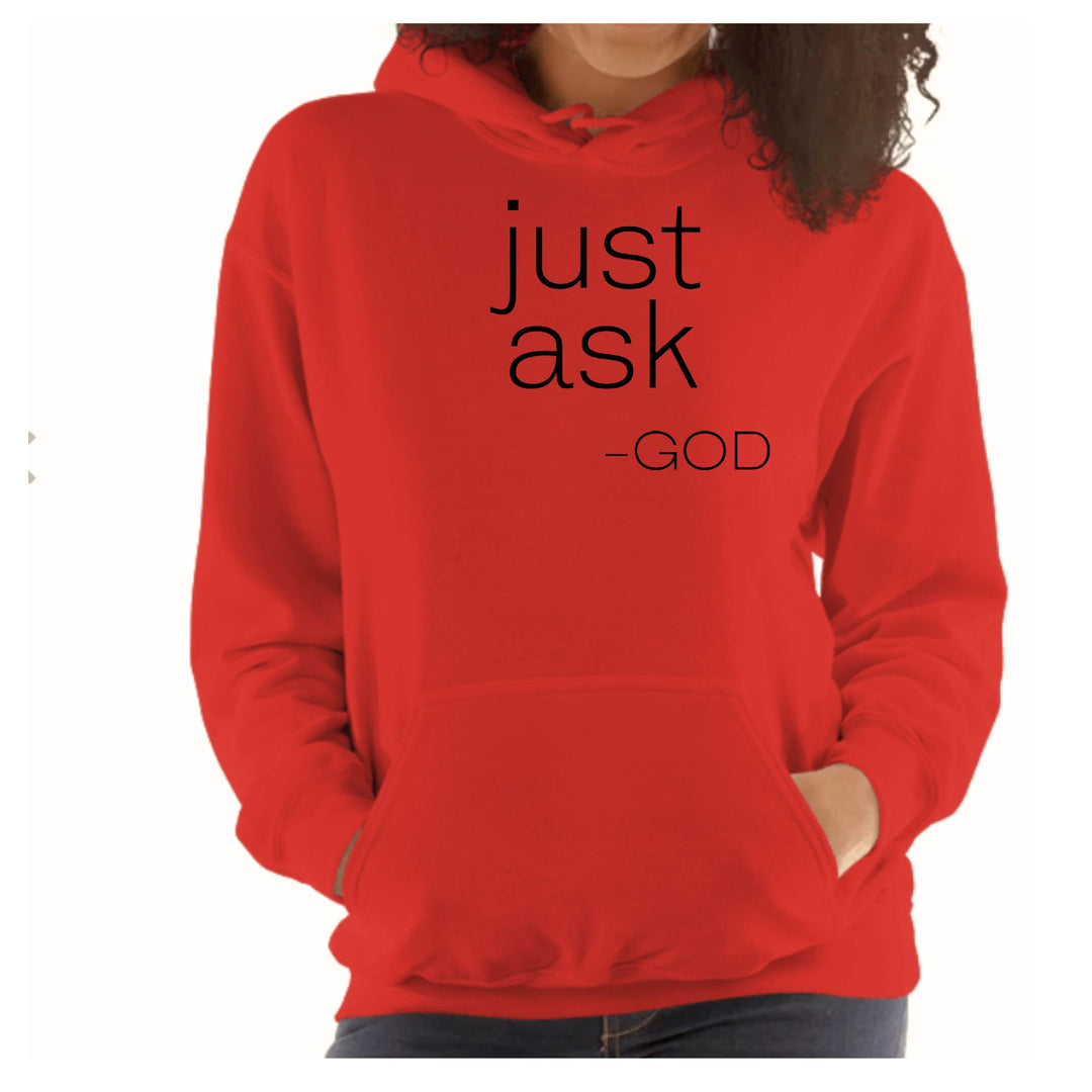 Womens Hoodie Say it Soul ??ust Ask-god’ Statement Shirt Christian - Womens