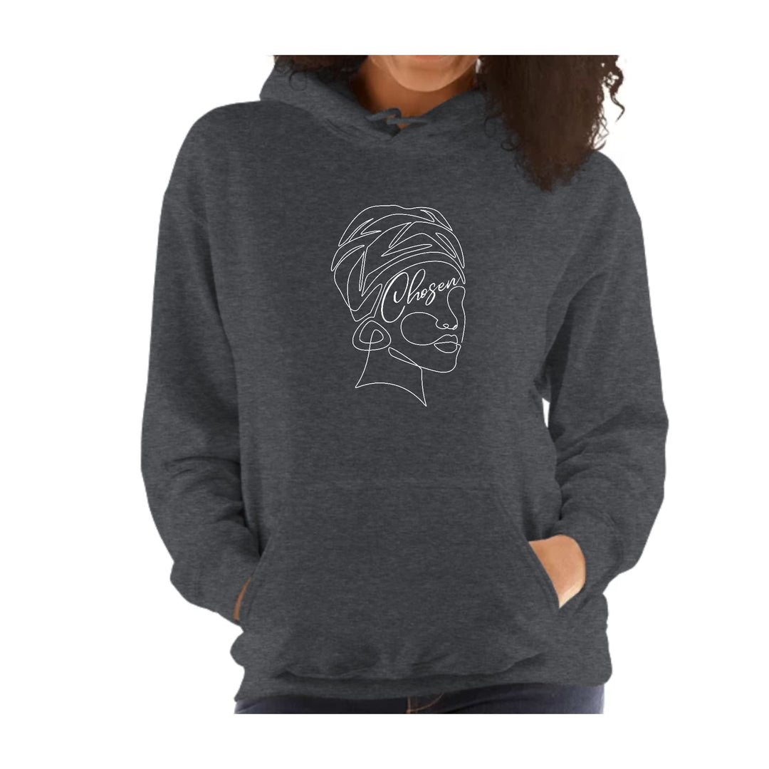 Womens Hoodie Say it Soul - Line Art Woman Self Worth Line Art, - Womens