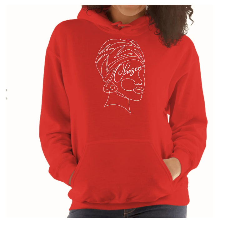 Womens Hoodie Say it Soul - Line Art Woman Self Worth Line Art, - Womens