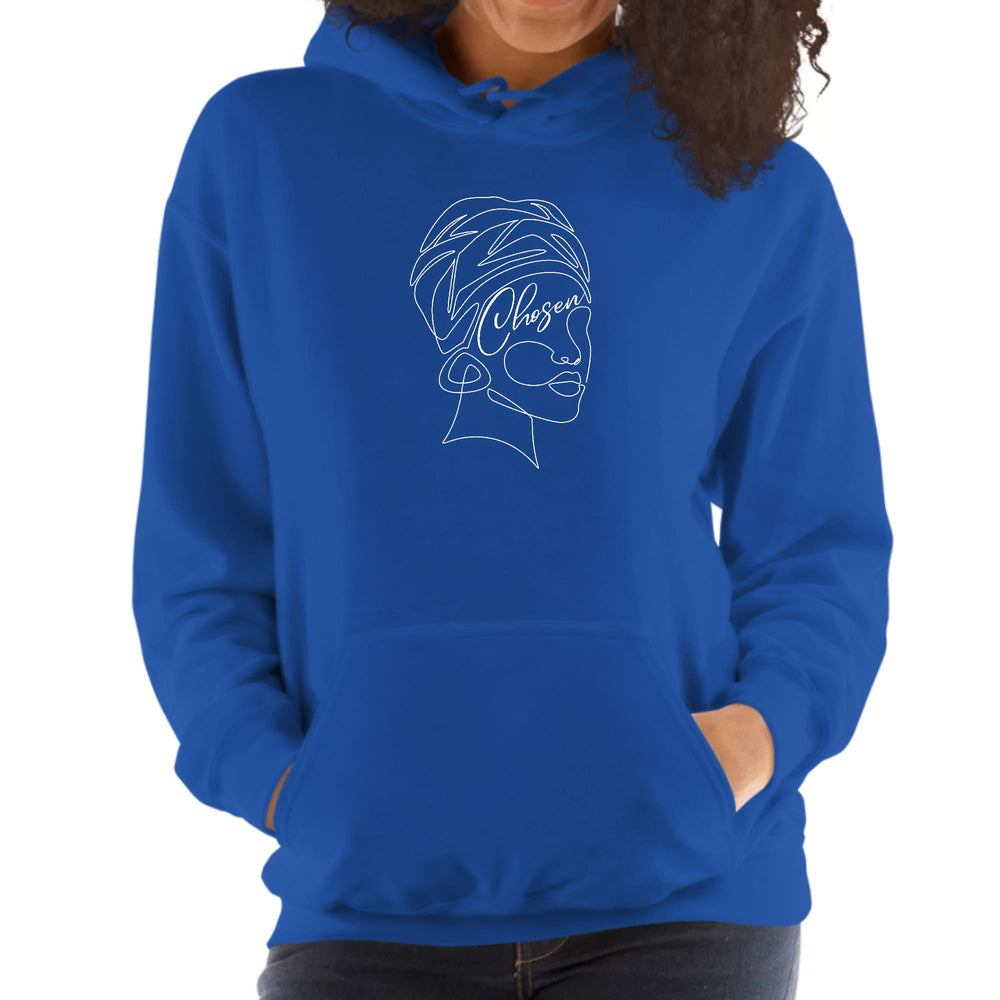 Womens Hoodie Say it Soul - Line Art Woman Self Worth Line Art, - Womens