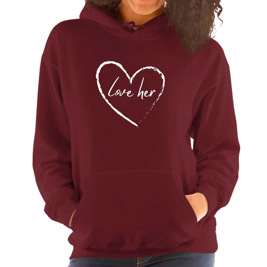 Womens Hoodie Say it Soul Love Her - Womens | Hoodies