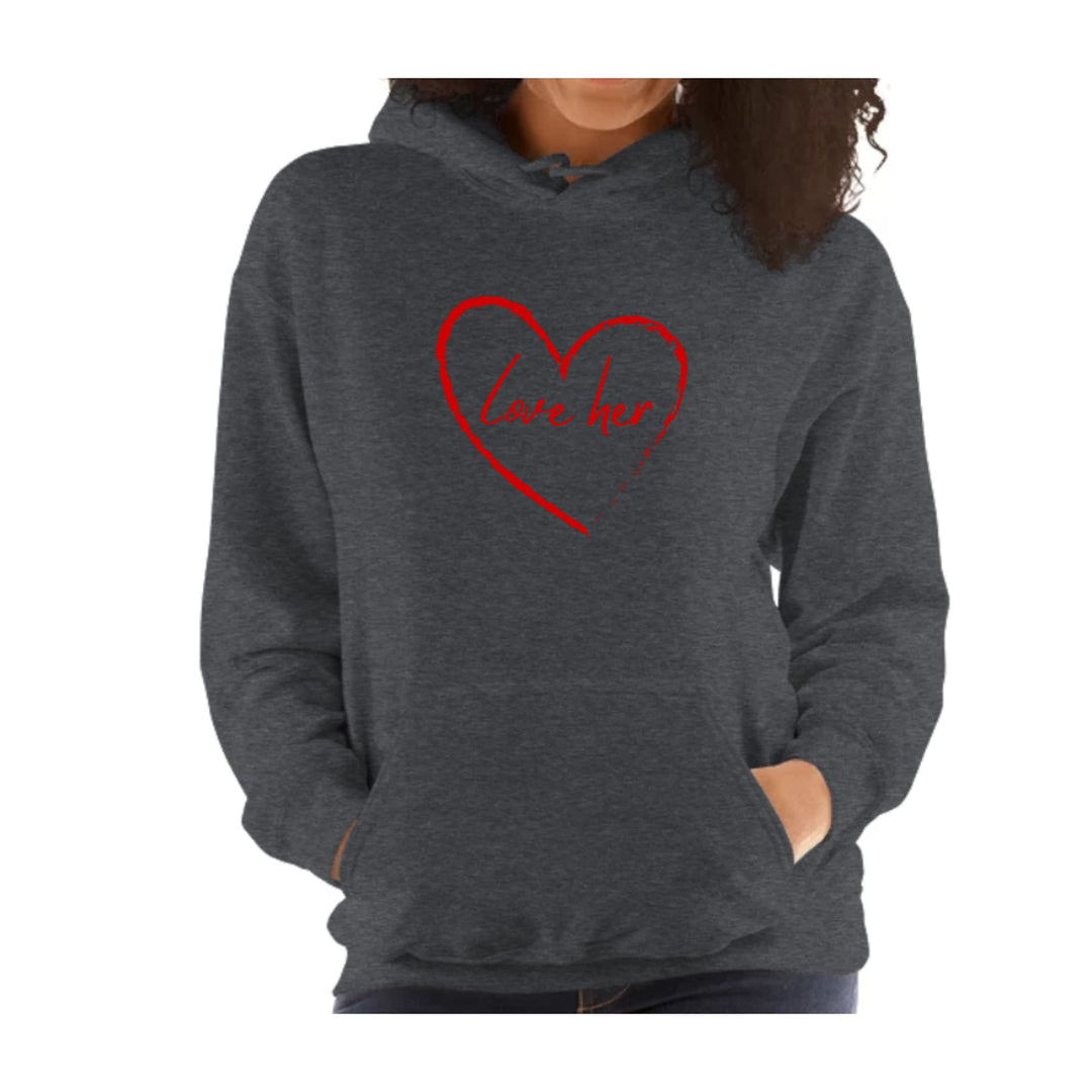 Womens Hoodie Say it Soul Love Her Red - Womens | Hoodies