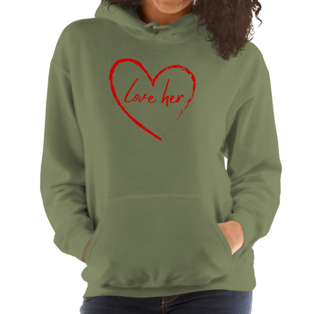 Womens Hoodie Say it Soul Love Her Red - Womens | Hoodies