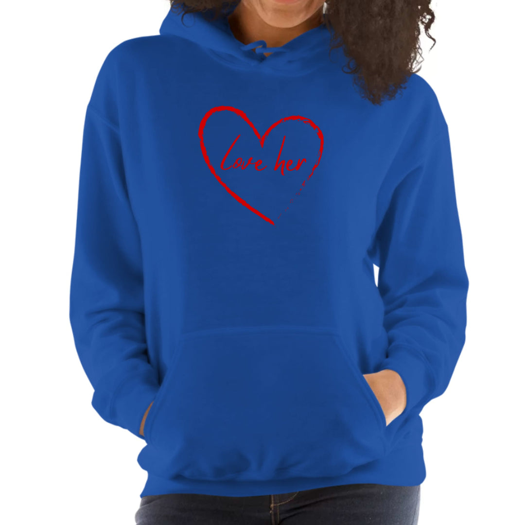 Womens Hoodie Say it Soul Love Her Red - Womens | Hoodies