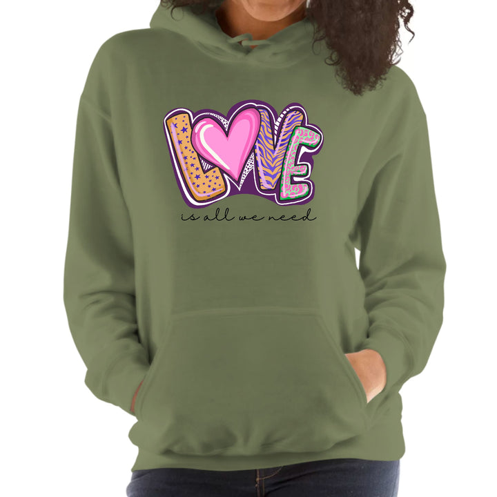 Womens Hoodie Say it Soul - Love is All we Need - Womens | Hoodies