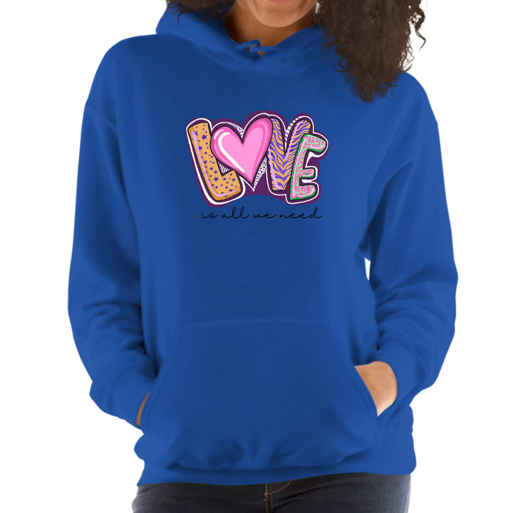 Womens Hoodie Say it Soul - Love is All we Need - Womens | Hoodies