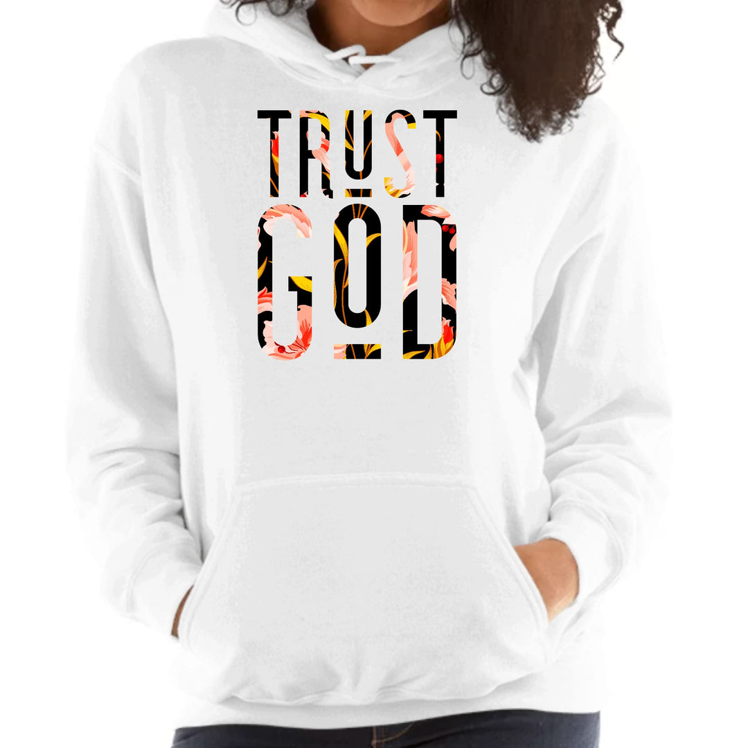 Womens Hoodie Trust God Floral Print - Womens | Hoodies