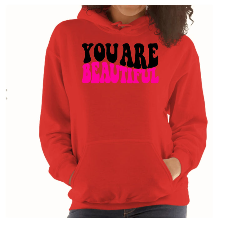 Womens Hoodie you are Beautiful Print - Womens | Hoodies