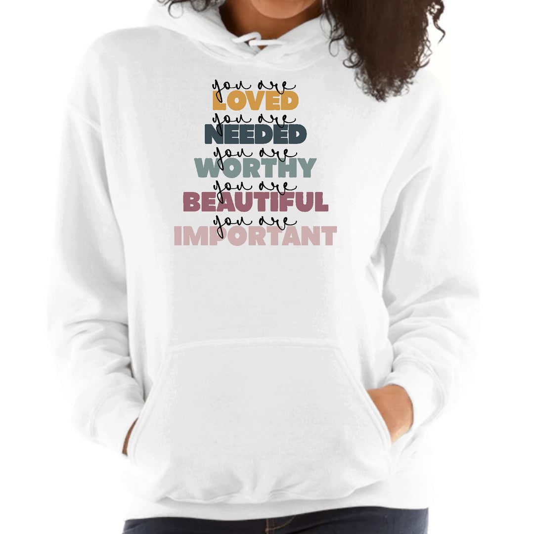 Womens Hoodie you are Loved Inspiration Affirmation - Womens | Hoodies