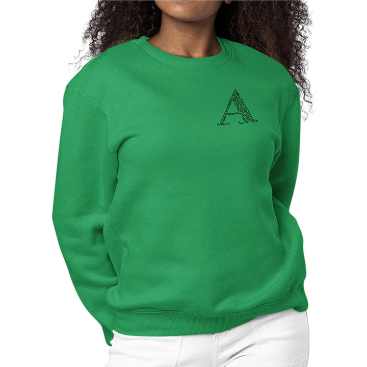 Womens Monogram Sweatshirt a Initial - Womens | Sweatshirts