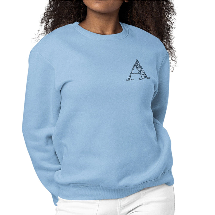 Womens Monogram Sweatshirt a Initial - Womens | Sweatshirts