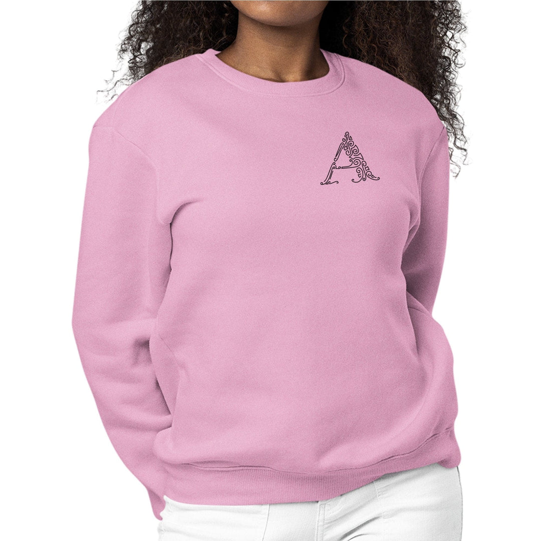 Womens Monogram Sweatshirt a Initial - Womens | Sweatshirts