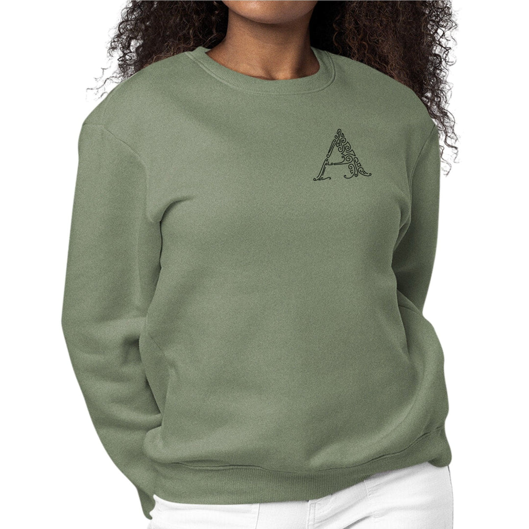 Womens Monogram Sweatshirt a Initial - Womens | Sweatshirts